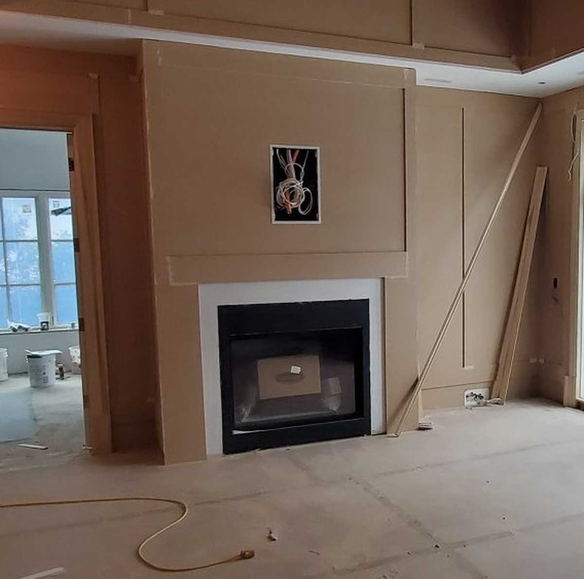 ETV mount location above a fireplace